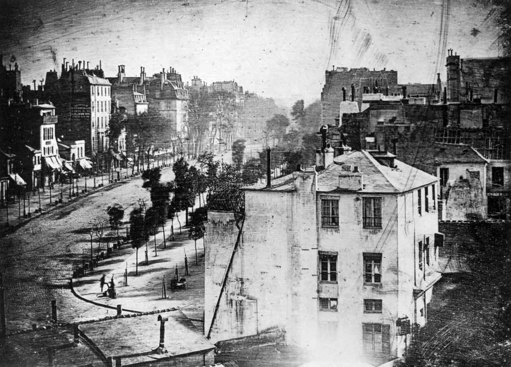 Storia della fotografia. Boulevard du Temple, Parigi
