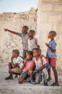 Namibia bambini Himbache