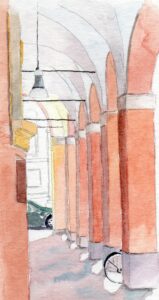 Bologna via castiglione disegno di simonetta rigato