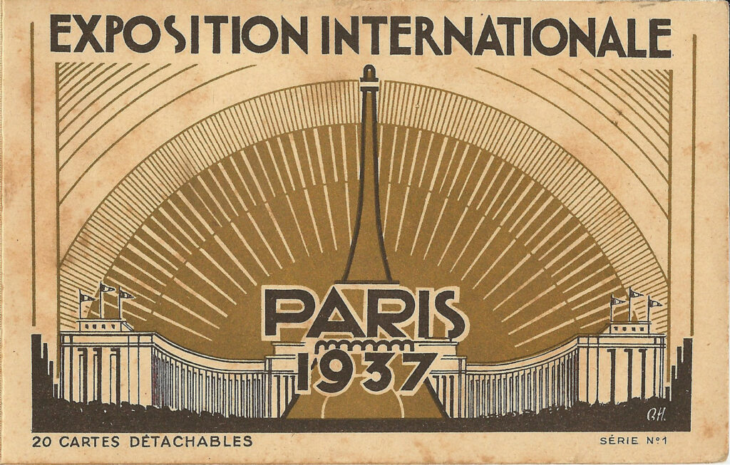 manifesto della esposizione universale di Parigi del 1937