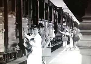 Una scena del film Treno popolare, di Raffaello Matarazzo, 1933