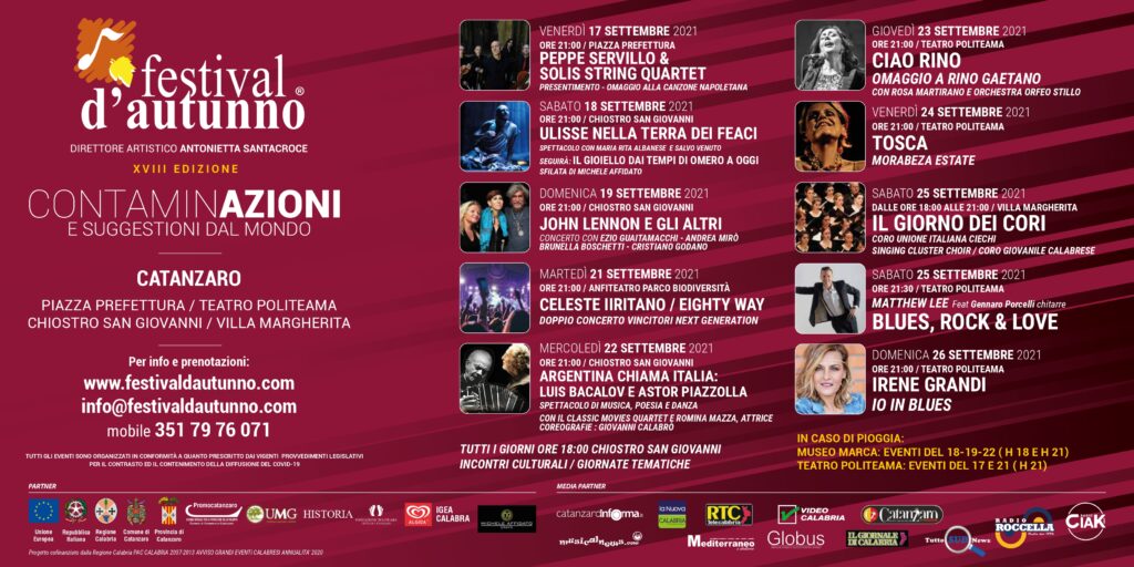 cartellone festival d'autunno 2021