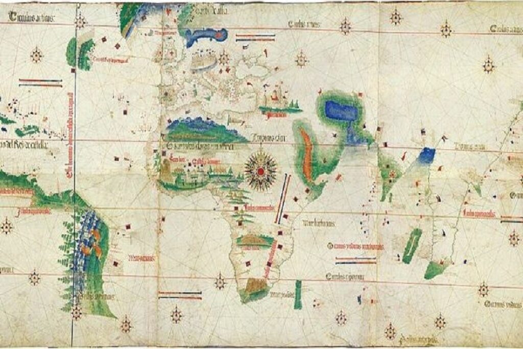 Planisfero di Cantino, 1502, autore sconosciuto - Modena, Biblioteca Estense