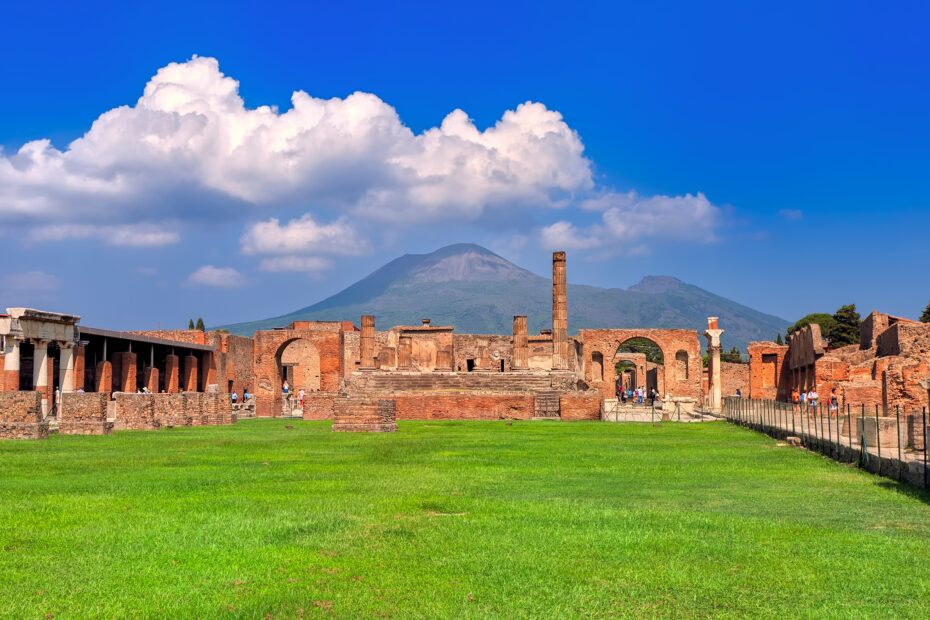 Veduta degli scavi di Pompei