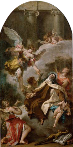 Sebastiano Ricci, Estasi di Santa Teresa (detta anche Transverberazione di Santa Teresa), 1727, Chiesa di San Marco in San Girolamo, Vicenza