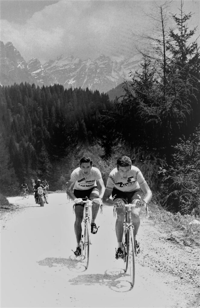 Felice Gimondi - Eddy Merckx (Fotografia di Cesare Galimberti)
