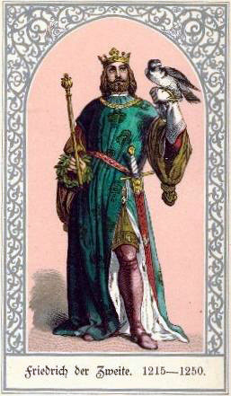 Un'antica immagine di Federico II