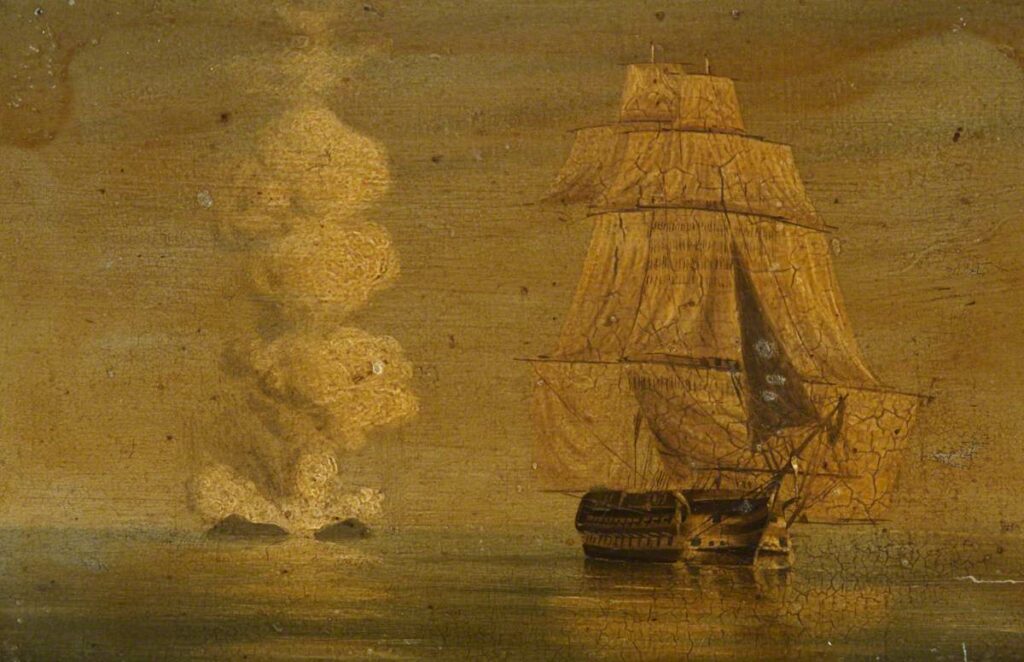 HMS Melville e l'isola di Graham, autore sconosciuto del XIX sec., olio su tavola, 1831 - National Maritime Museum, Greenwich, Londra