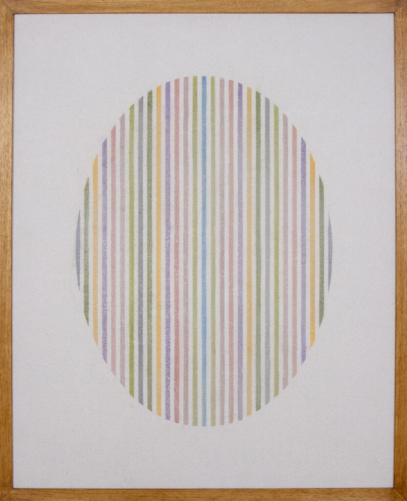Elio Marchegiani, Grammature di colore, 1978, supporto intonaco n.34, cm 104,5x84,5