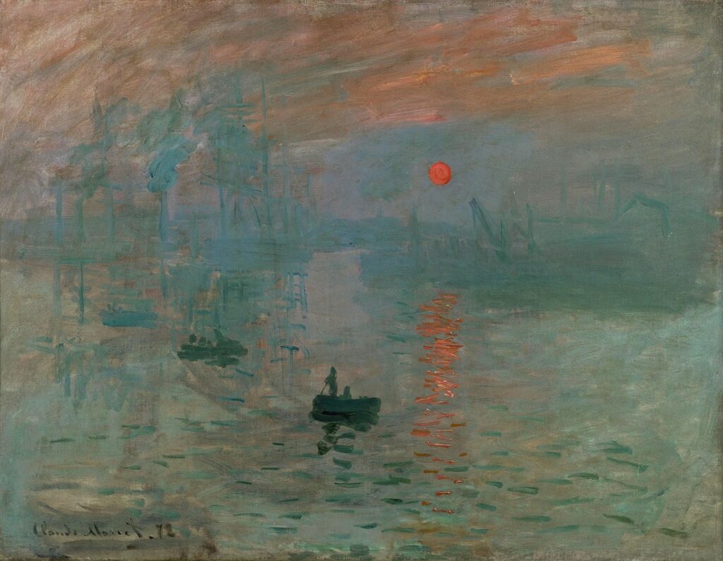 Impression, soleil levant, Monet, 1872 - Museo Marmottan Monet