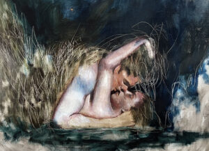 Giuliano Macca_Prima di scomparire_2021_olio su tela_160 x 100 cm