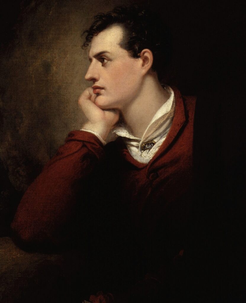 Lord Byron by Richard Westall-disegno di Sheila Gritti