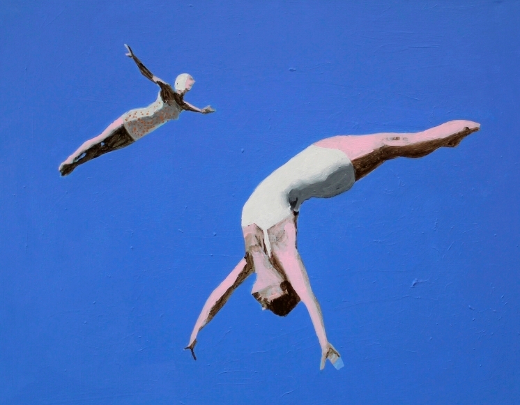 Luca Giovagnoli, Dance, 2023, acrilico su tela, 80x100 cm
