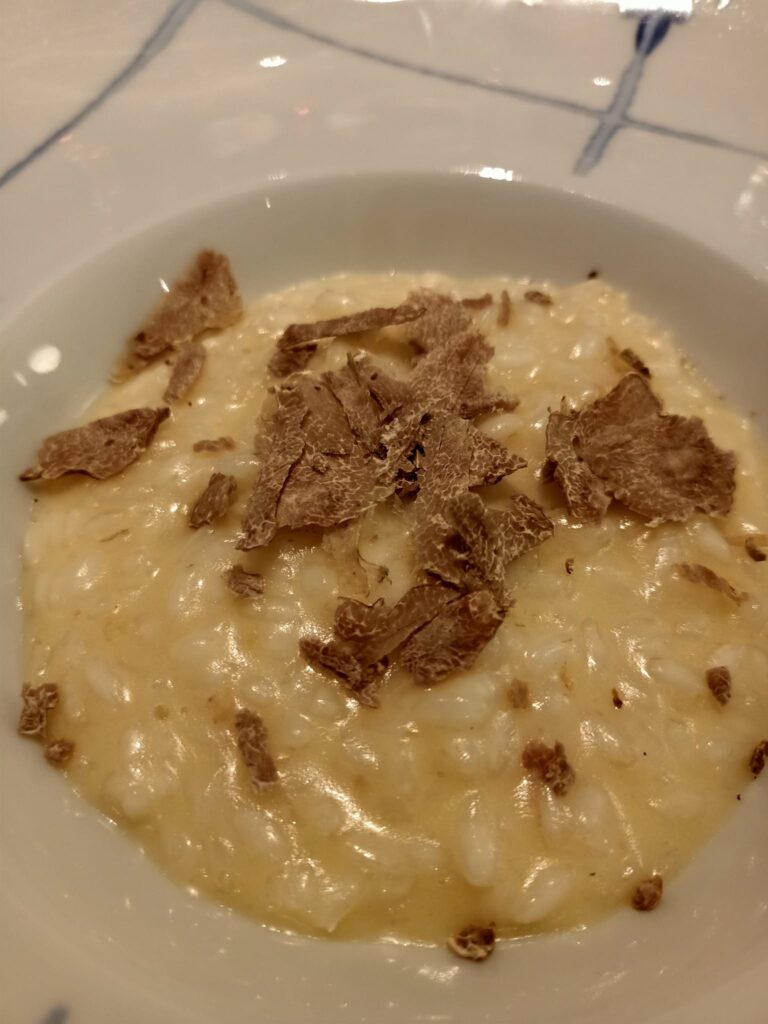 Risotto al castelmagno e tartufo gastaldi chef